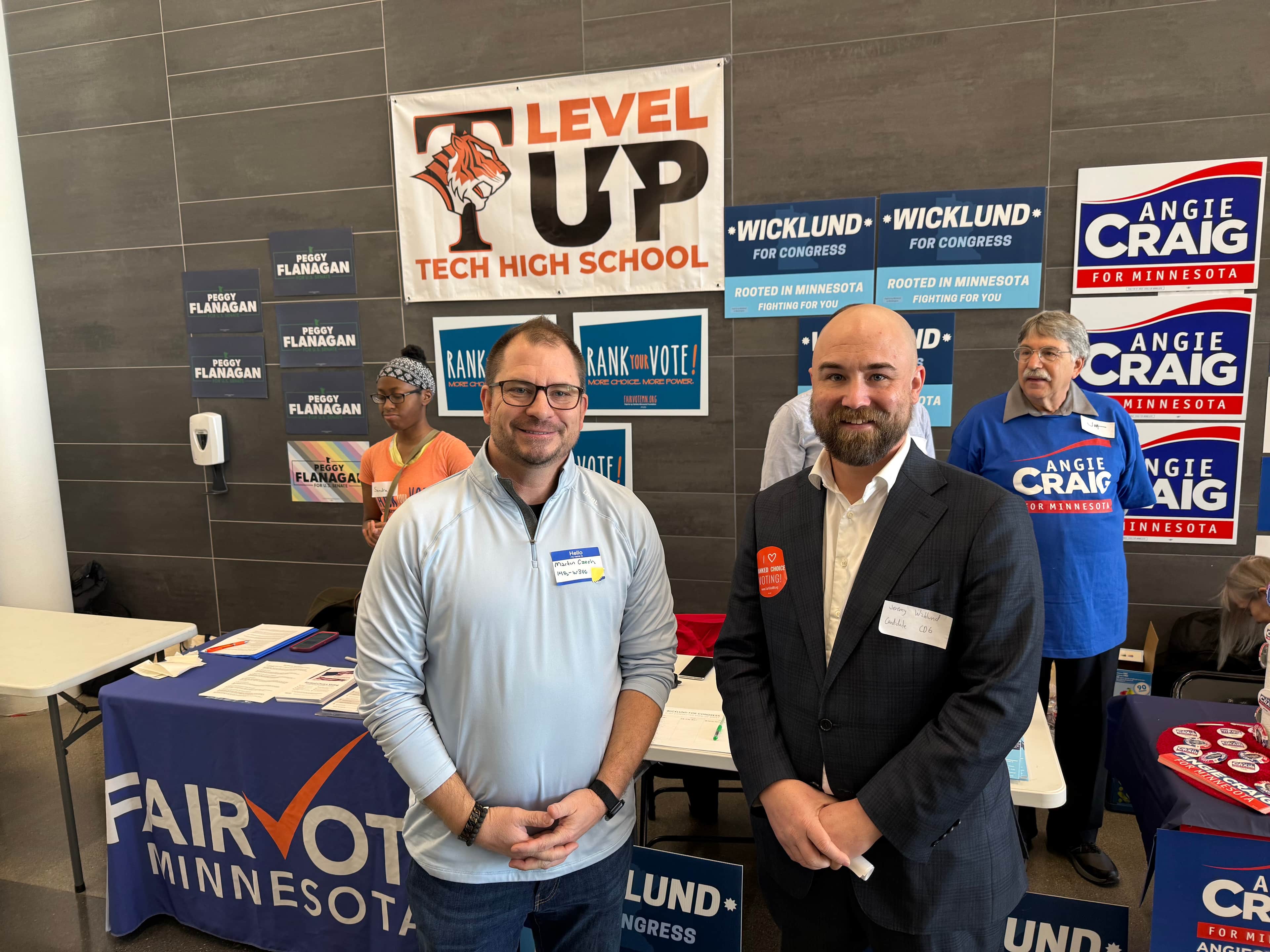 wickland at event table