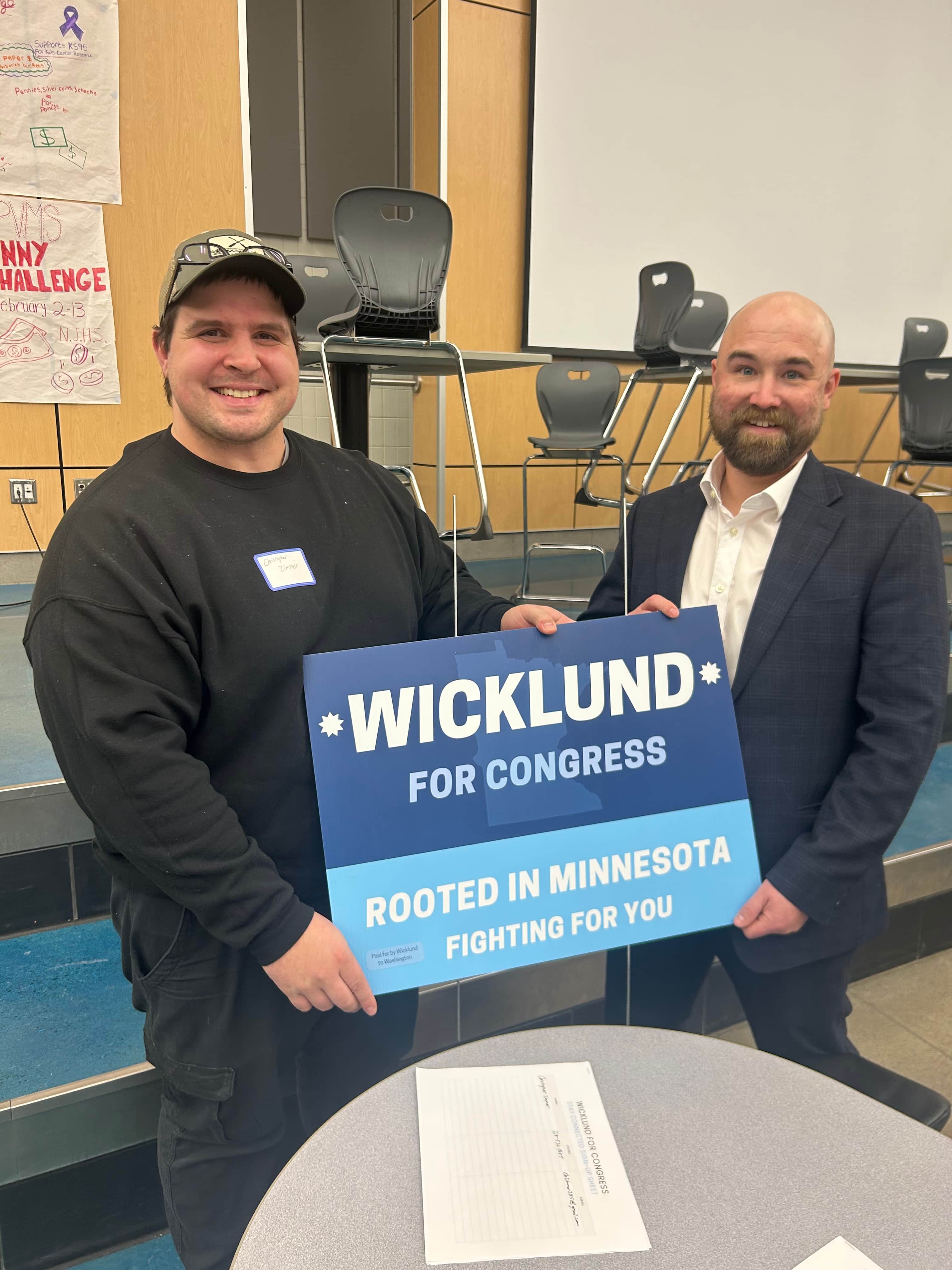 wickland next to someone with sin